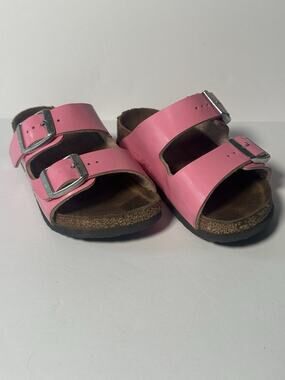 Birkenstock Arizona Kids EU 26 Pink Two Strap Sandals Adjustable Buckle